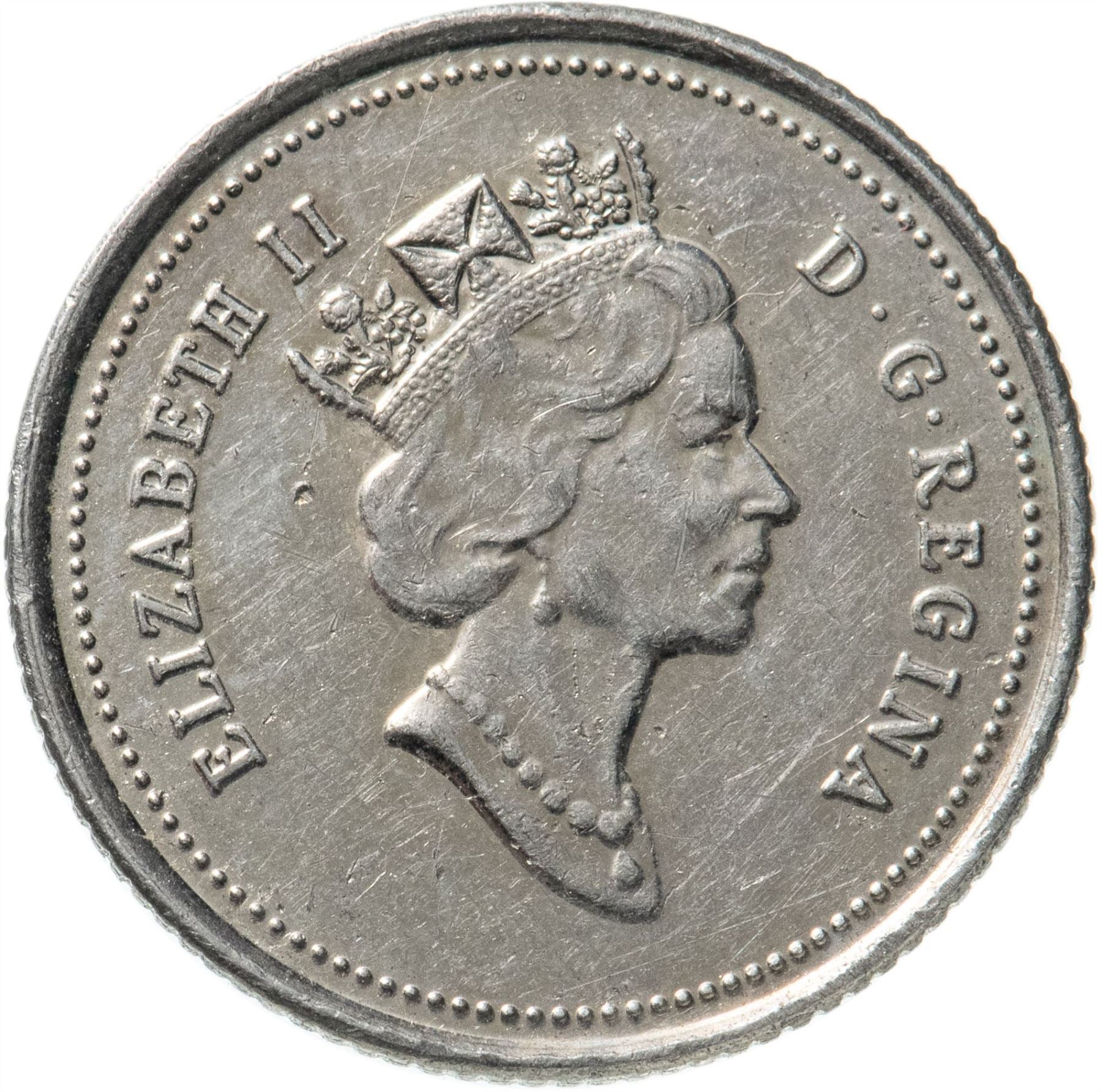 Canada Coin Canadian 10 Cents | Queen Elizabeth II | Bluenose Racing Ship | KM183 | 1990 - 2000