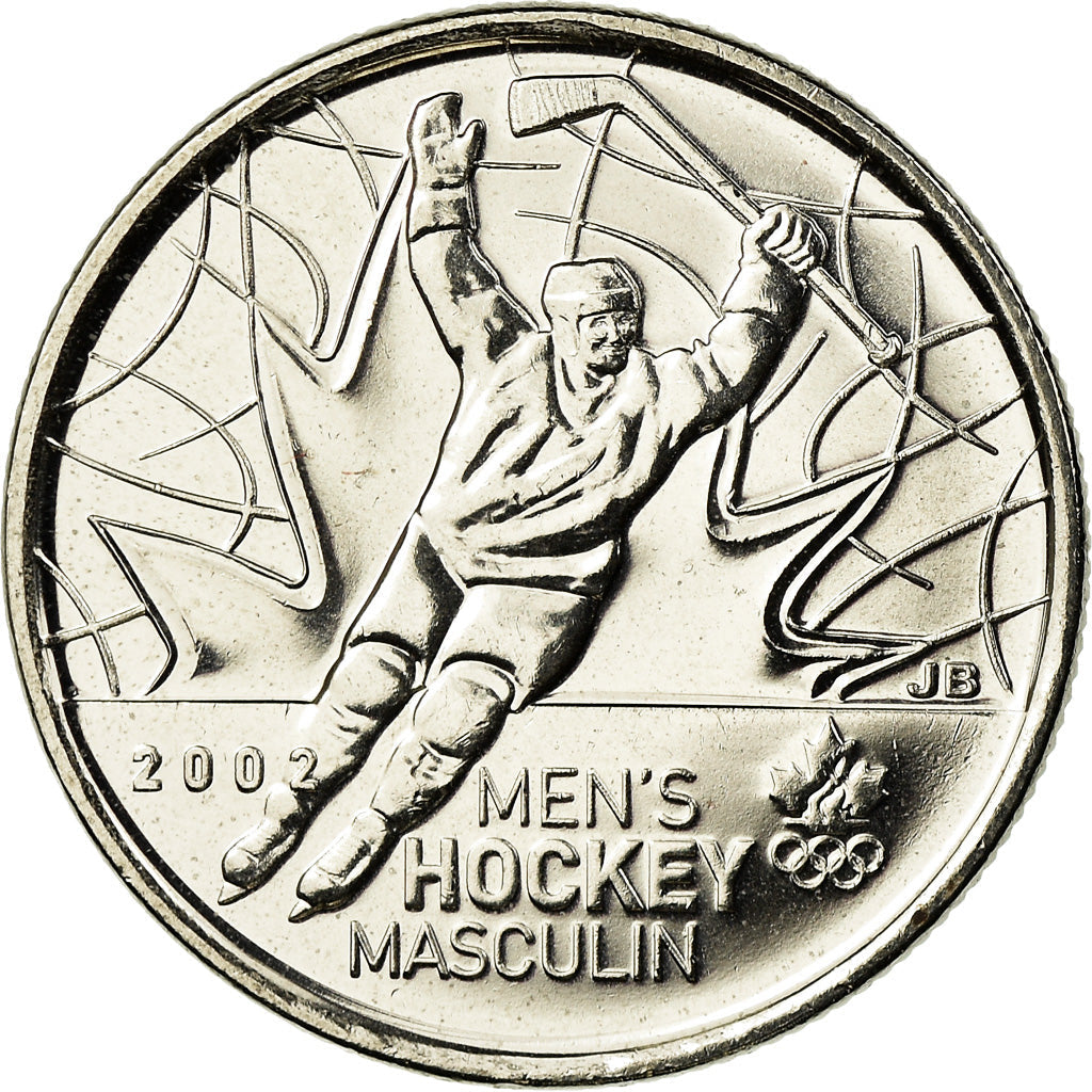 Canada Coin Canadian 25 Cents | Queen Elizabeth II | Ice Hockey | Olympics | KM1063 | 2009