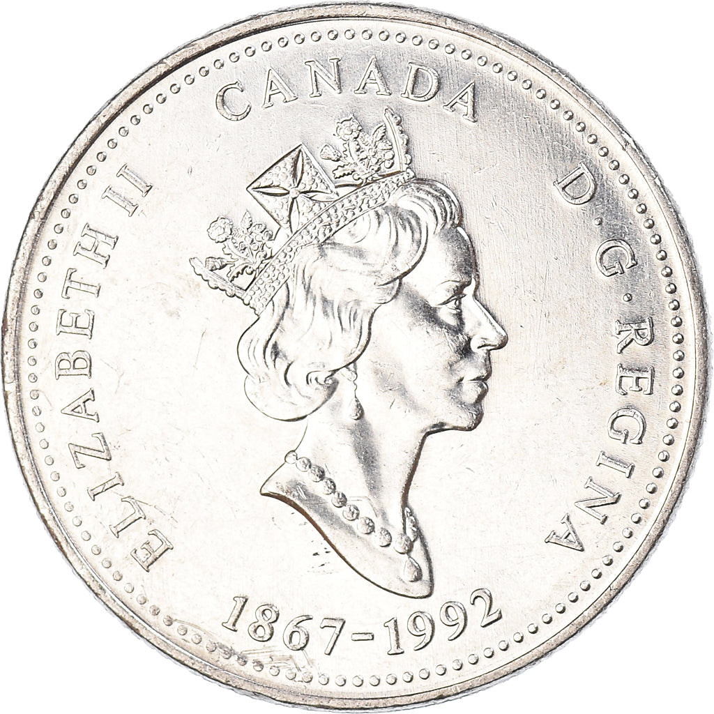 Canada Coin Canadian 25 Cents | Queen Elizabeth II | New Brunswick | KM203 | 1992