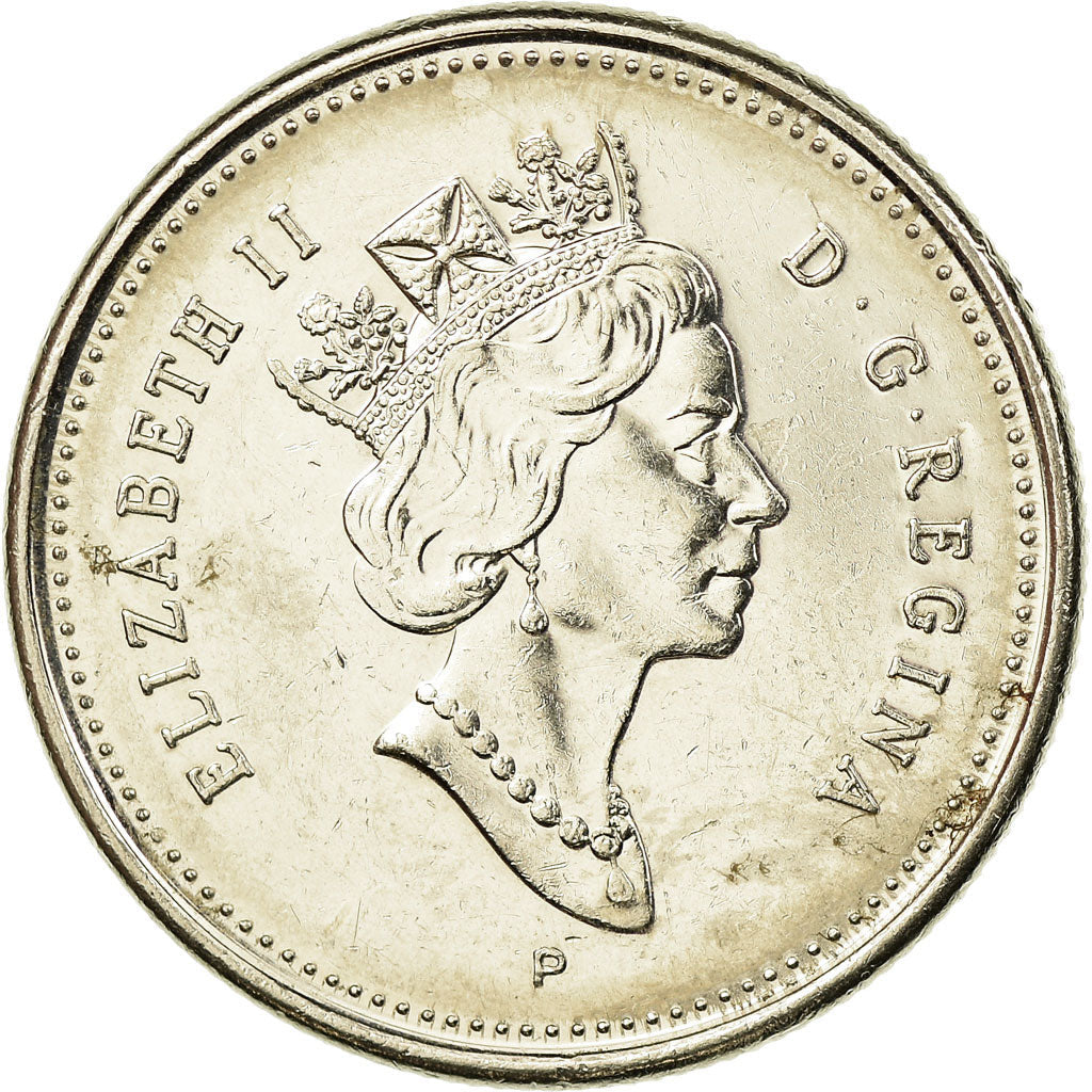 Canada Coin Canadian 25 Cents | Queen Elizabeth II | Reindeer | KM184b | 1999 - 2003