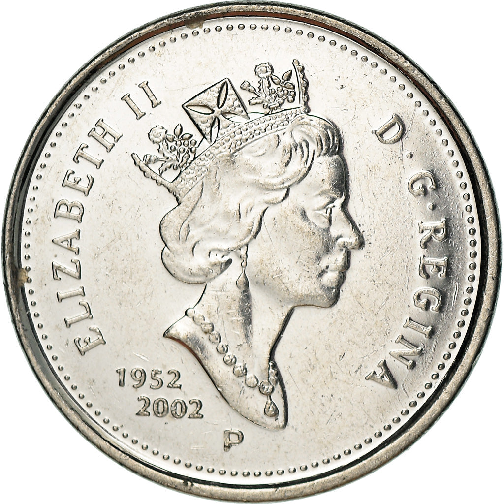 Canada Coin Canadian 5 Cents | Elizabeth II | Golden Jubilee| Beaver | KM446 | 2002