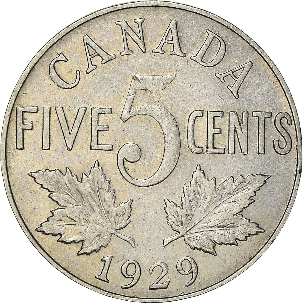 Canada Coin Canadian 5 Cents | King George V | KM29 | 1922 - 1936