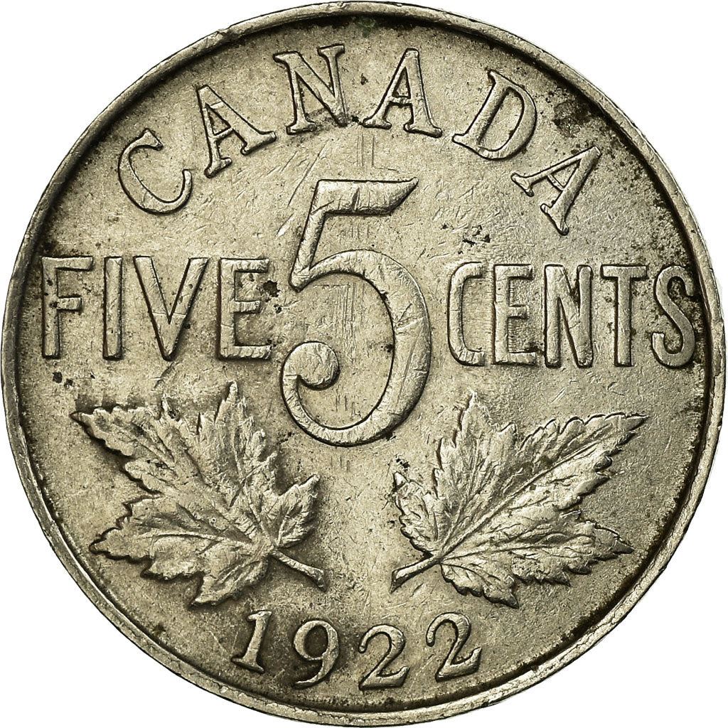 Canada Coin Canadian 5 Cents | King George V | KM29 | 1922 - 1936