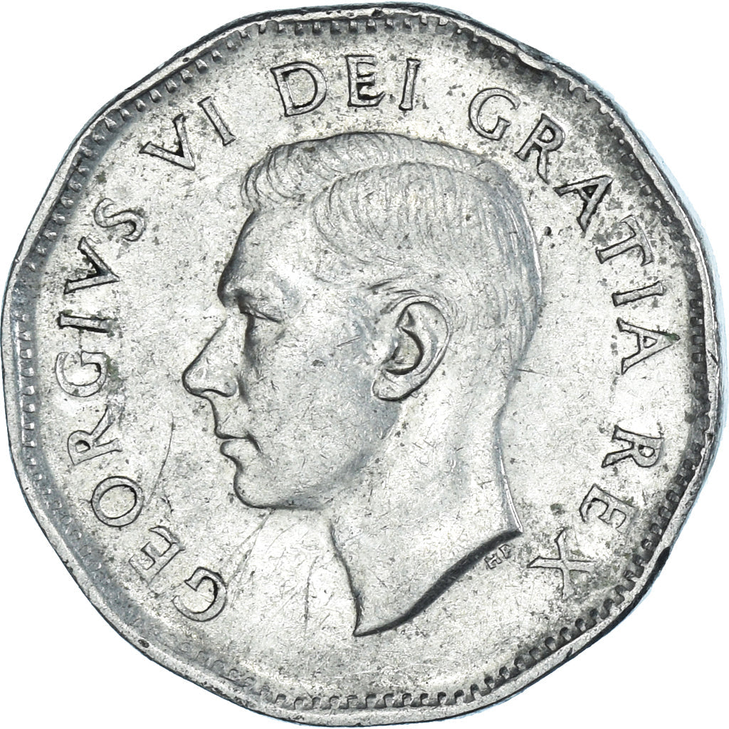 Canada Coin Canadian 5 Cents | King George VI | Beaver | Maple Leave | KM42 | 1948 - 1950