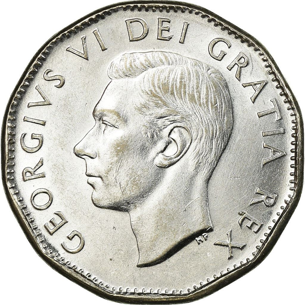 Canada Coin Canadian 5 Cents | King George VI | Beaver | Maple Leave | KM42a | 1951 - 1952