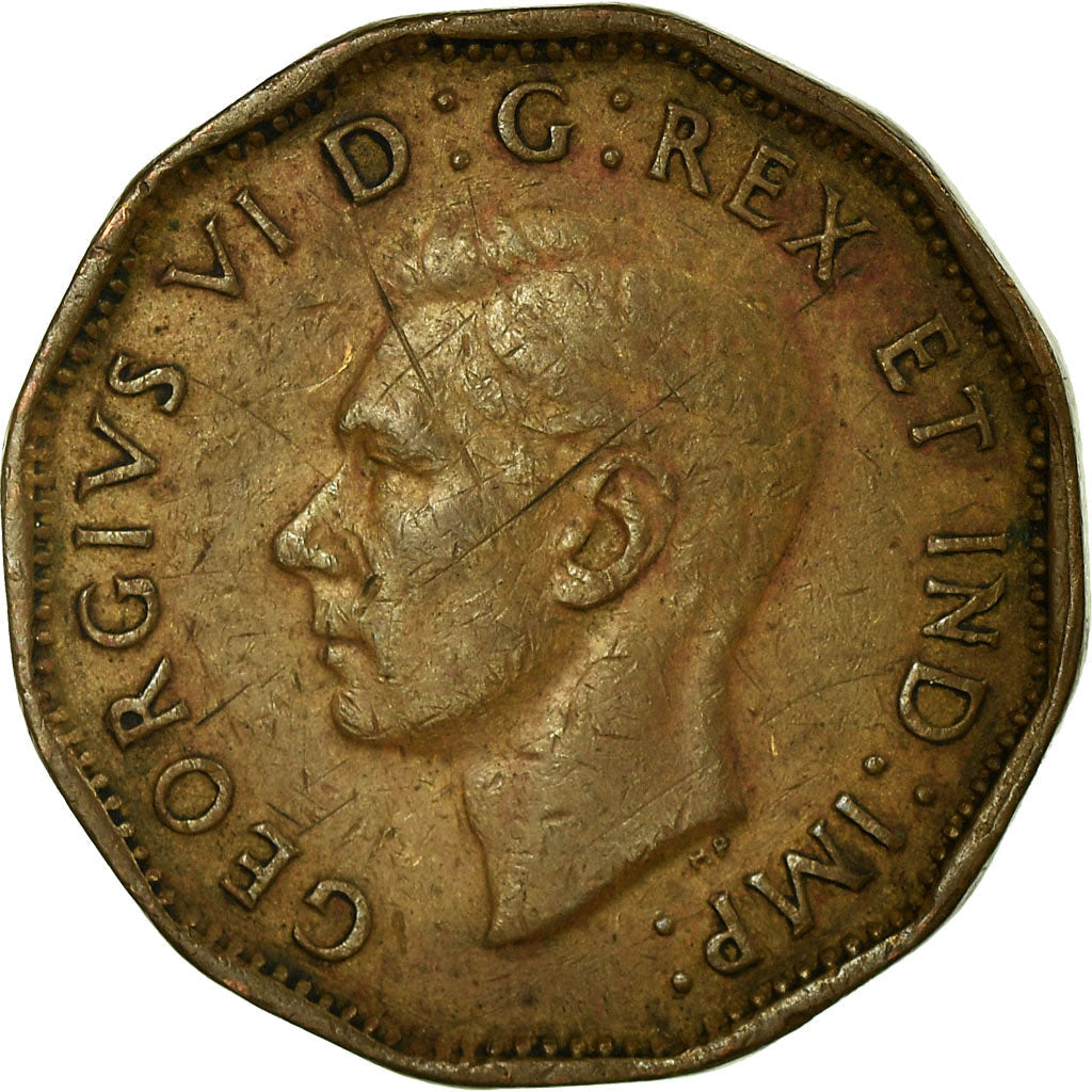 Canada Coin Canadian 5 Cents | King George VI | Torch | KM40 | 1943 - 1944