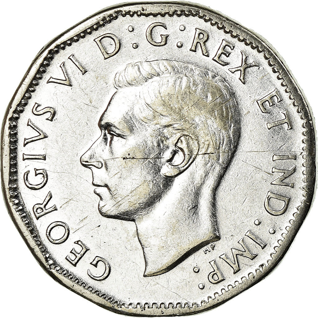 Canada Coin Canadian 5 Cents | King George VI | Torch | KM40a | 1944 - 1945