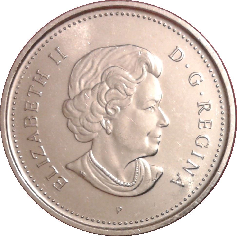 Canada Coin Canadian 5 Cents | Queen Elizabeth II | Beaver | Maple Leave | KM491 | 2003 - 2021