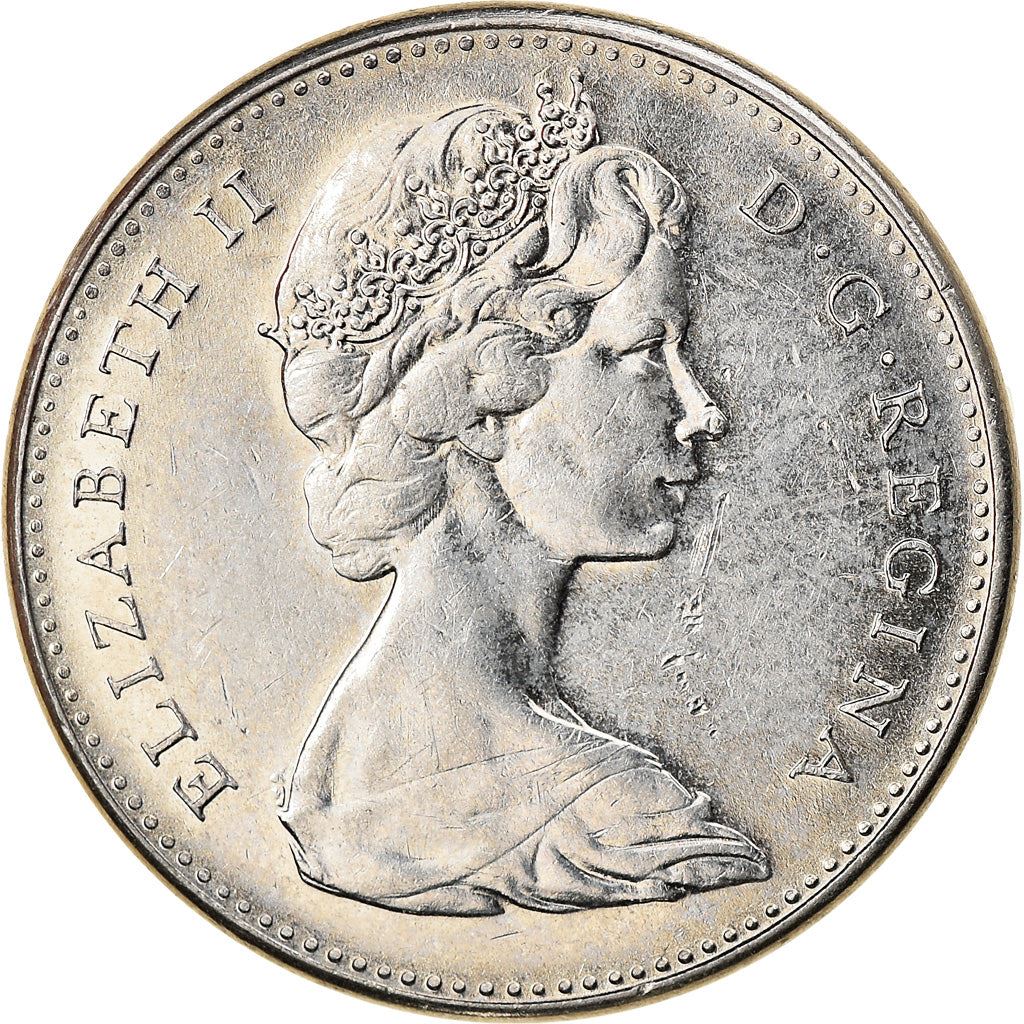 Canada Coin Canadian 5 Cents | Queen Elizabeth II | Rabbit | KM66 | 1967