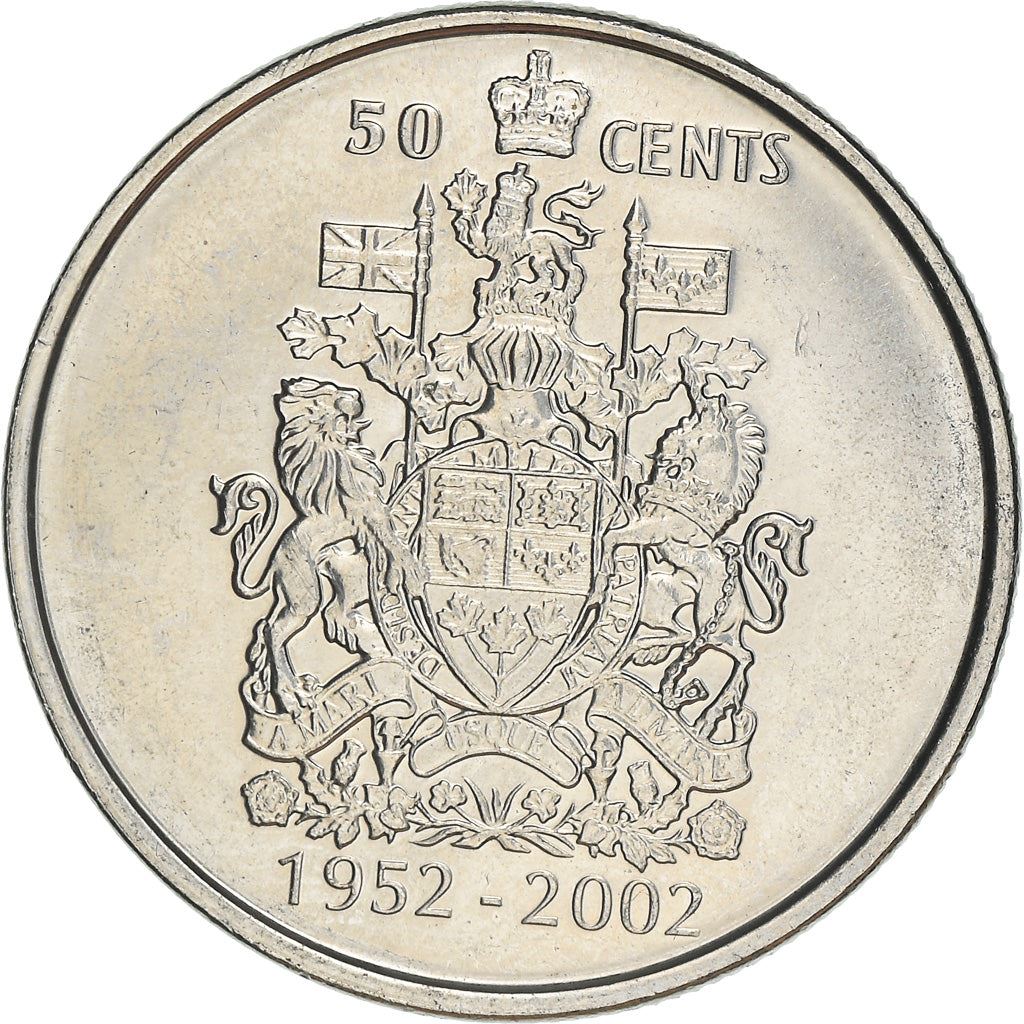 Canada Coin Canadian 50 Cents | Queen Elizabeth II | Golden Jubilee | KM444 | 2002