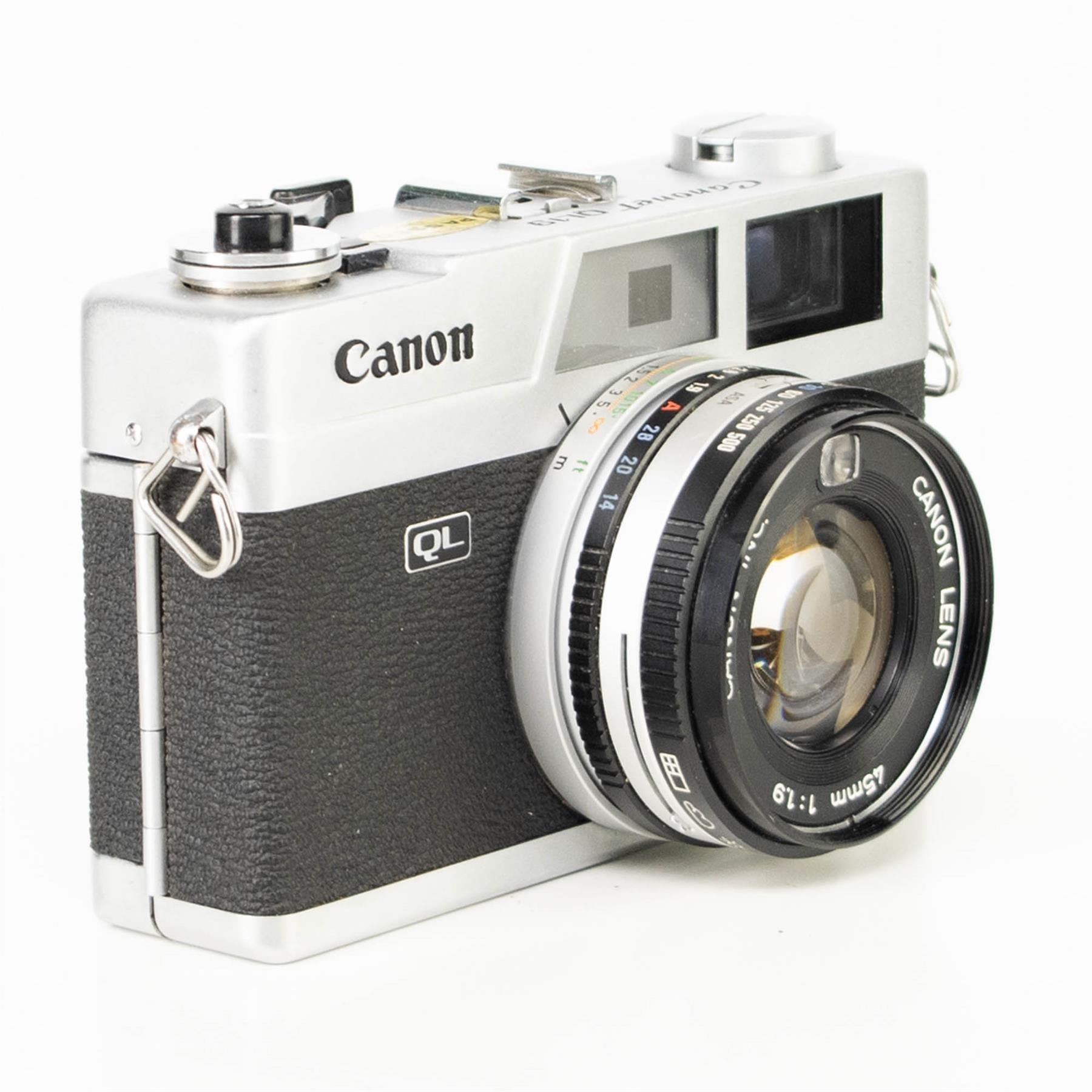 Canon Canonet QL19 Camera | Canon 45mm f1.9 lens | White | Japan | 1965