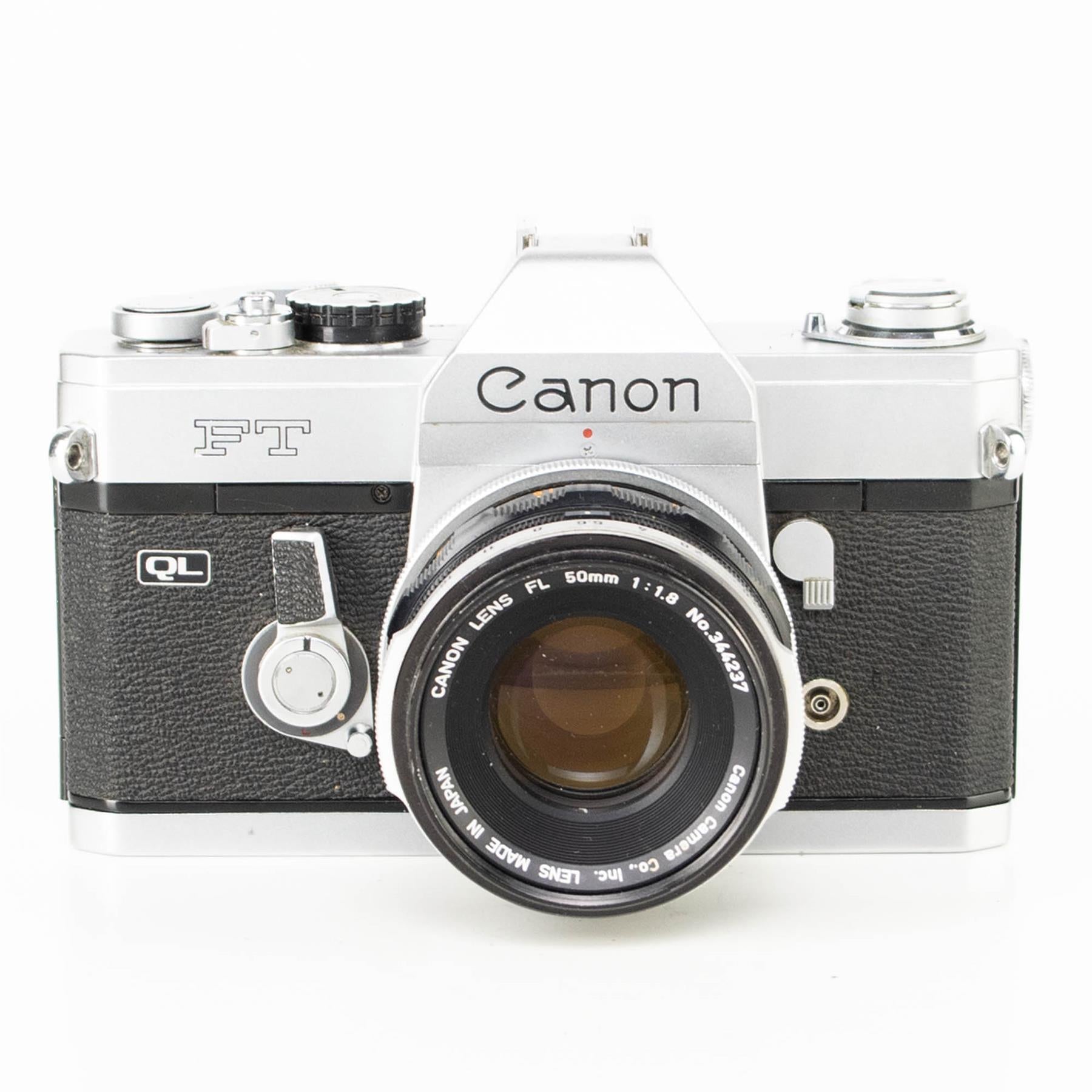 Canon FT Camera | FL 50mm f1.8 lens | White | Japan | FD mount | 1966 - 1971