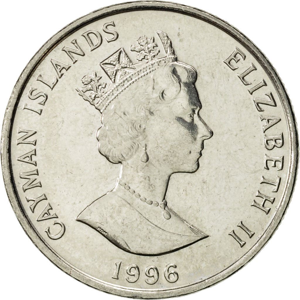 Cayman Islands | 10 Cents Coin | Green Turtle | Elizabeth II | Km:89A | 1992 - 1996