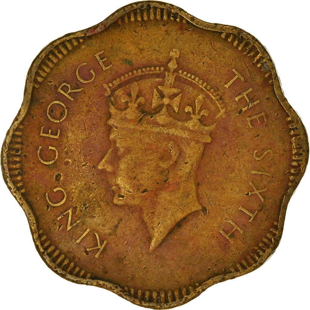 Ceylon | 10 Cents Coin | King George VI | KM121 | 1951