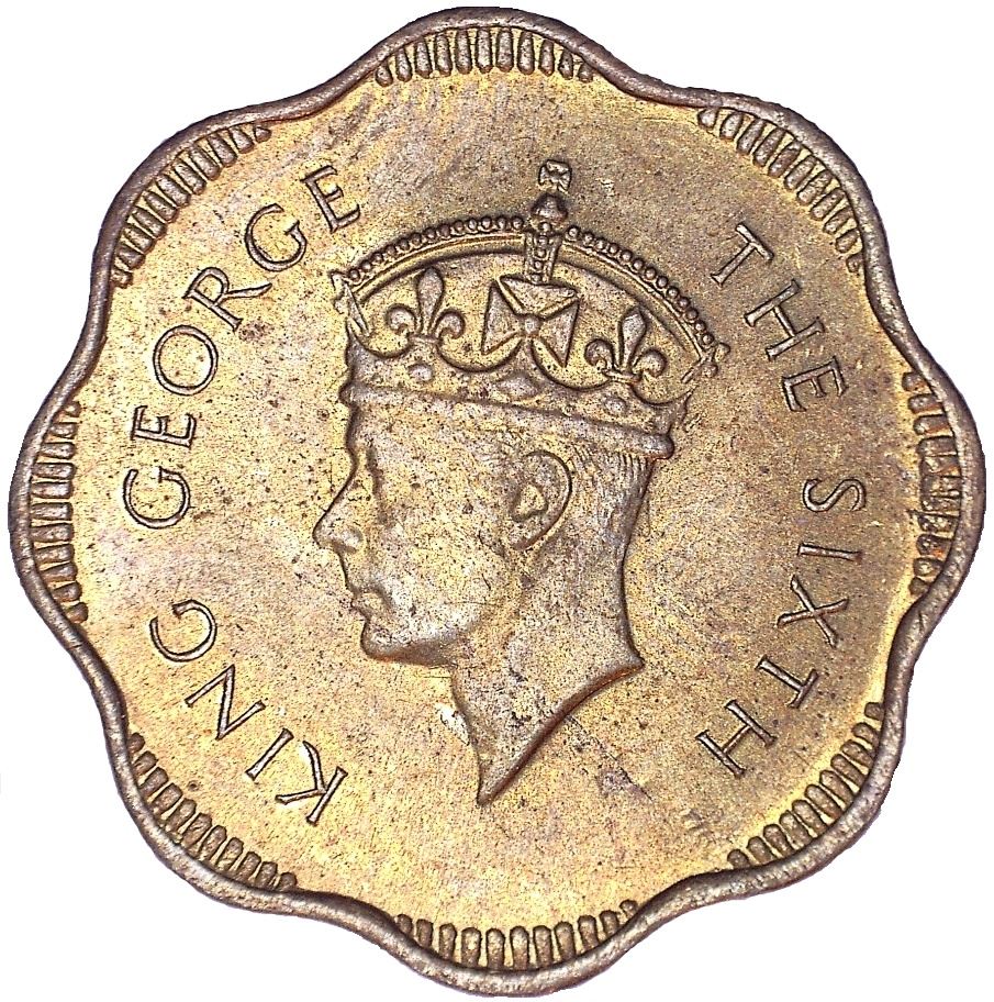 Ceylon | 10 Cents Coin | King George VI | KM121 | 1951