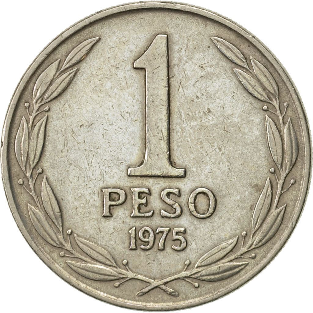 Chile | 1 Peso Coin| Bernardo O'Higgins | KM207 | 1975