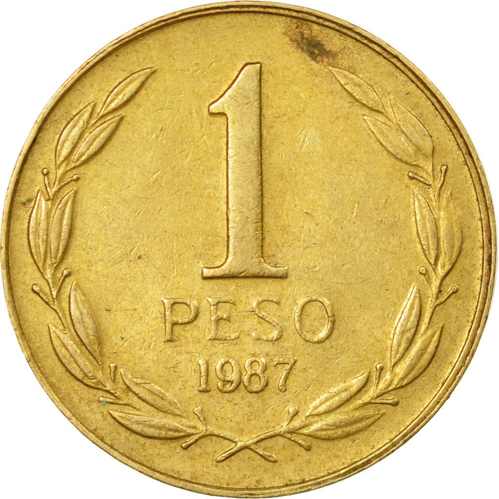 Chile | 1 Peso Coin | Bernardo O'Higgins | KM216 | 1981 - 1992