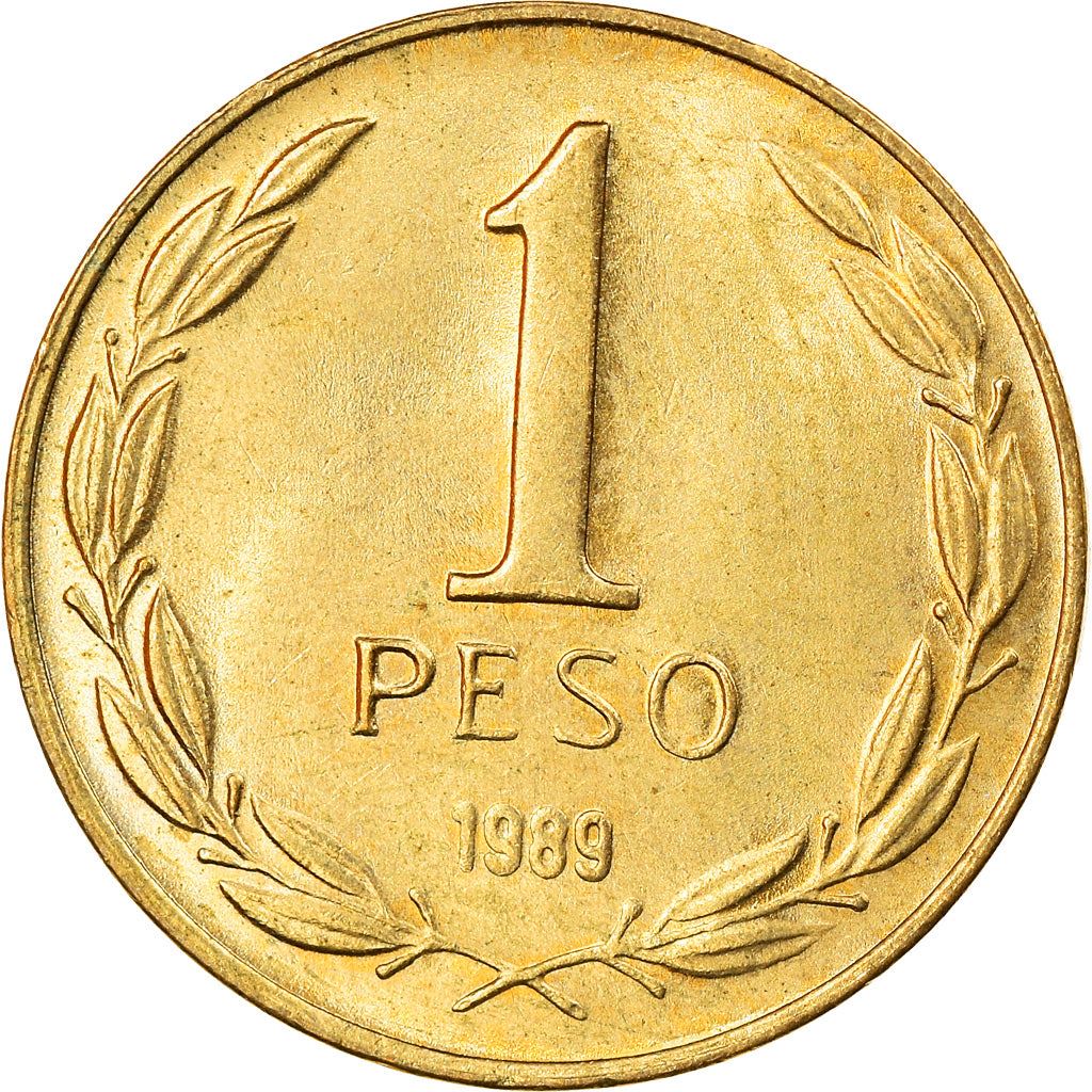 Chile | 1 Peso Coin | Bernardo O'Higgins | KM216 | 1981 - 1992