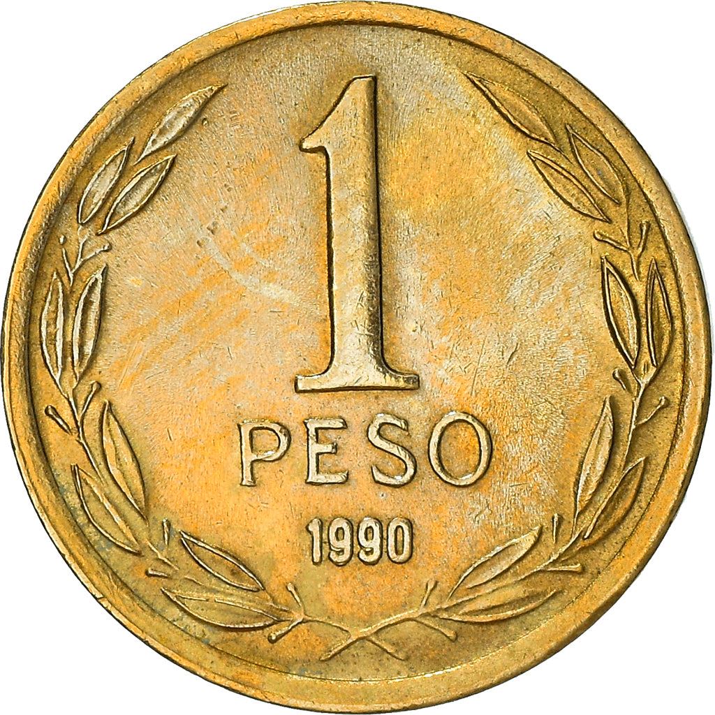 Chile | 1 Peso Coin | Bernardo O'Higgins | KM216 | 1981 - 1992