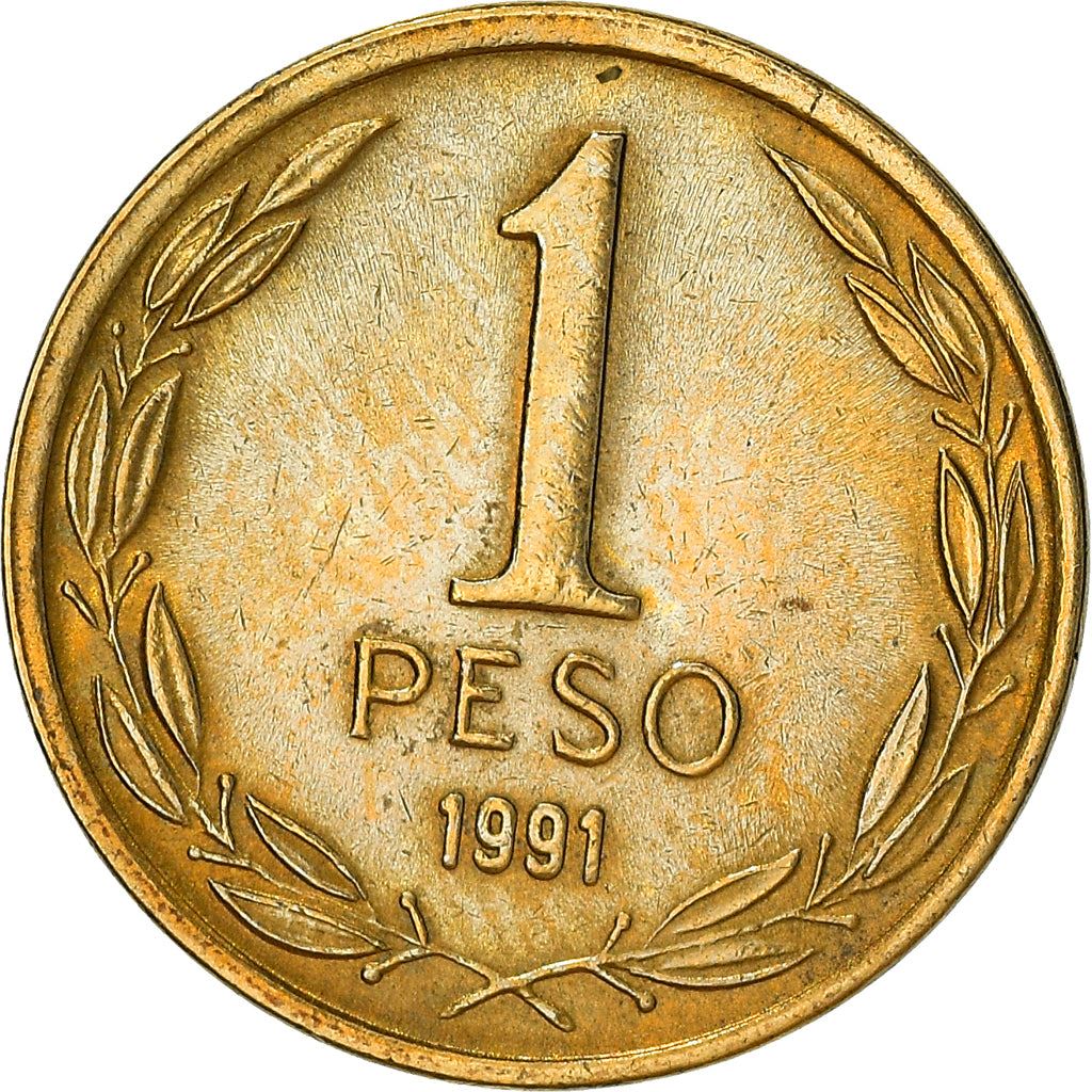 Chile | 1 Peso Coin | Bernardo O'Higgins | KM216 | 1981 - 1992