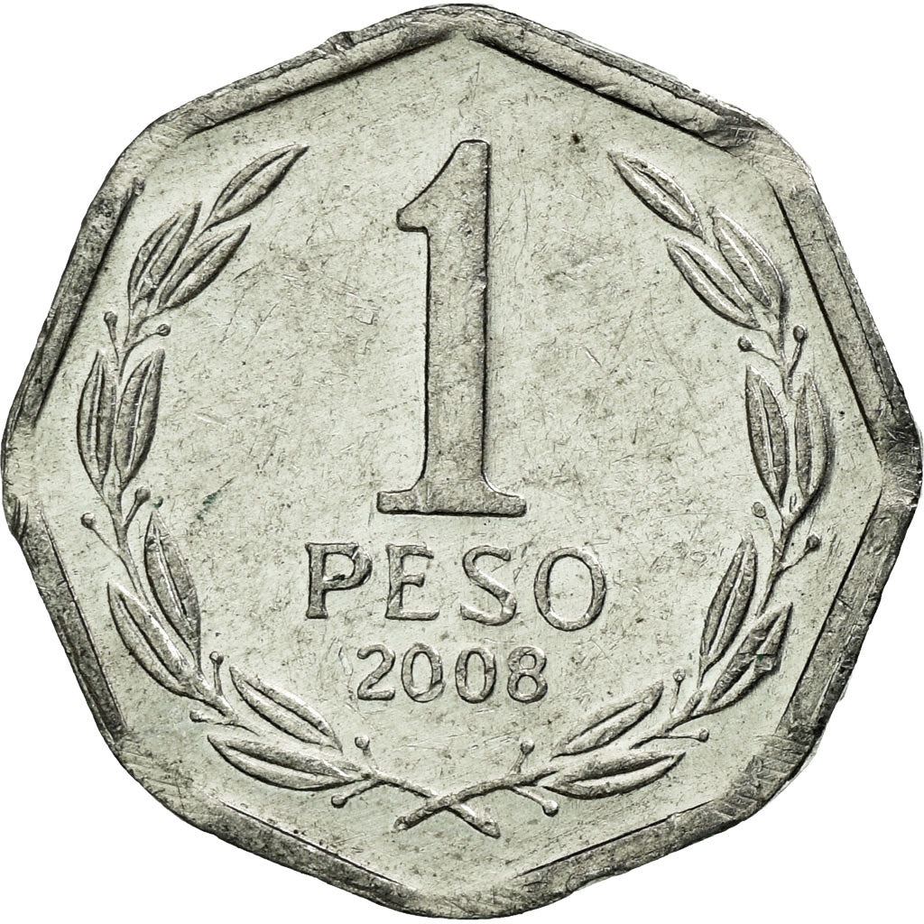 Chile | 1 Peso Coin | Bernardo O'Higgins | Km:231 | 1992 - 2015