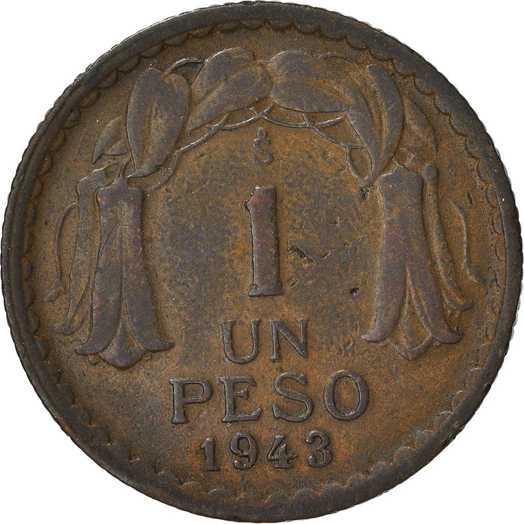 Chile | 1 Peso | KM179 | 1942 - 1954