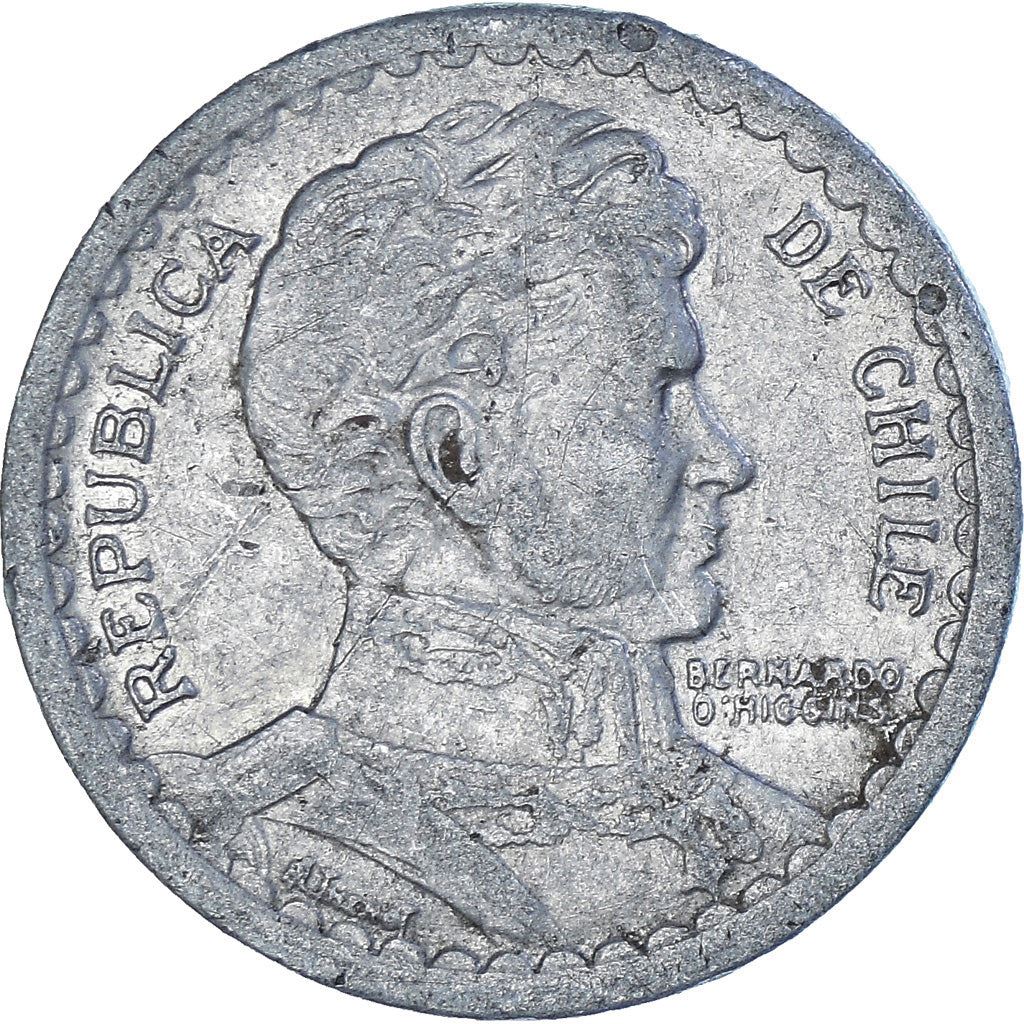 Chile | 1 Peso | KM179a | 1954 - 1958