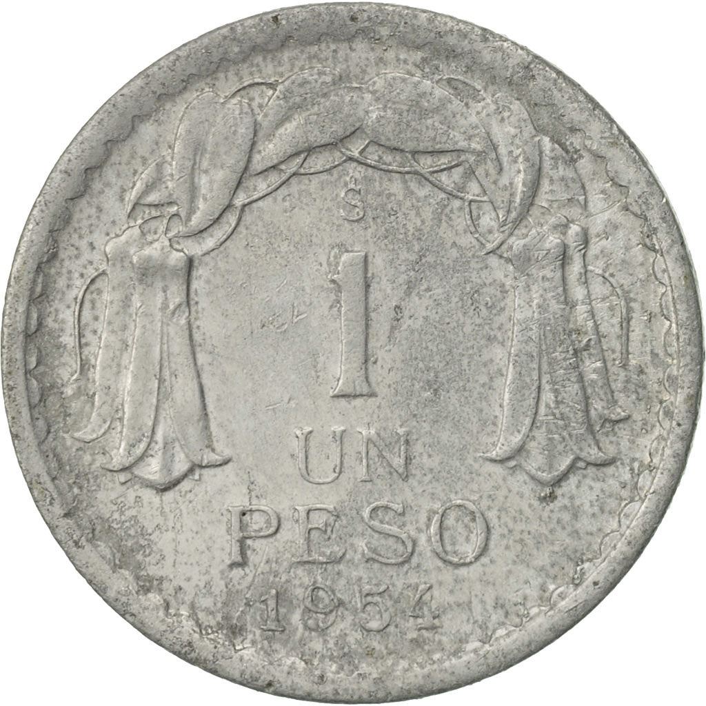 Chile | 1 Peso | KM179a | 1954 - 1958