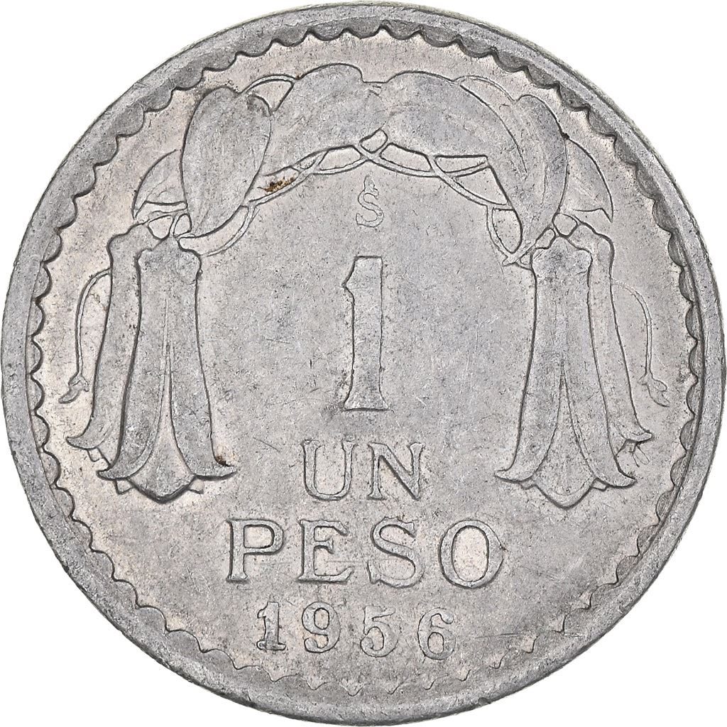 Chile | 1 Peso | KM179a | 1954 - 1958