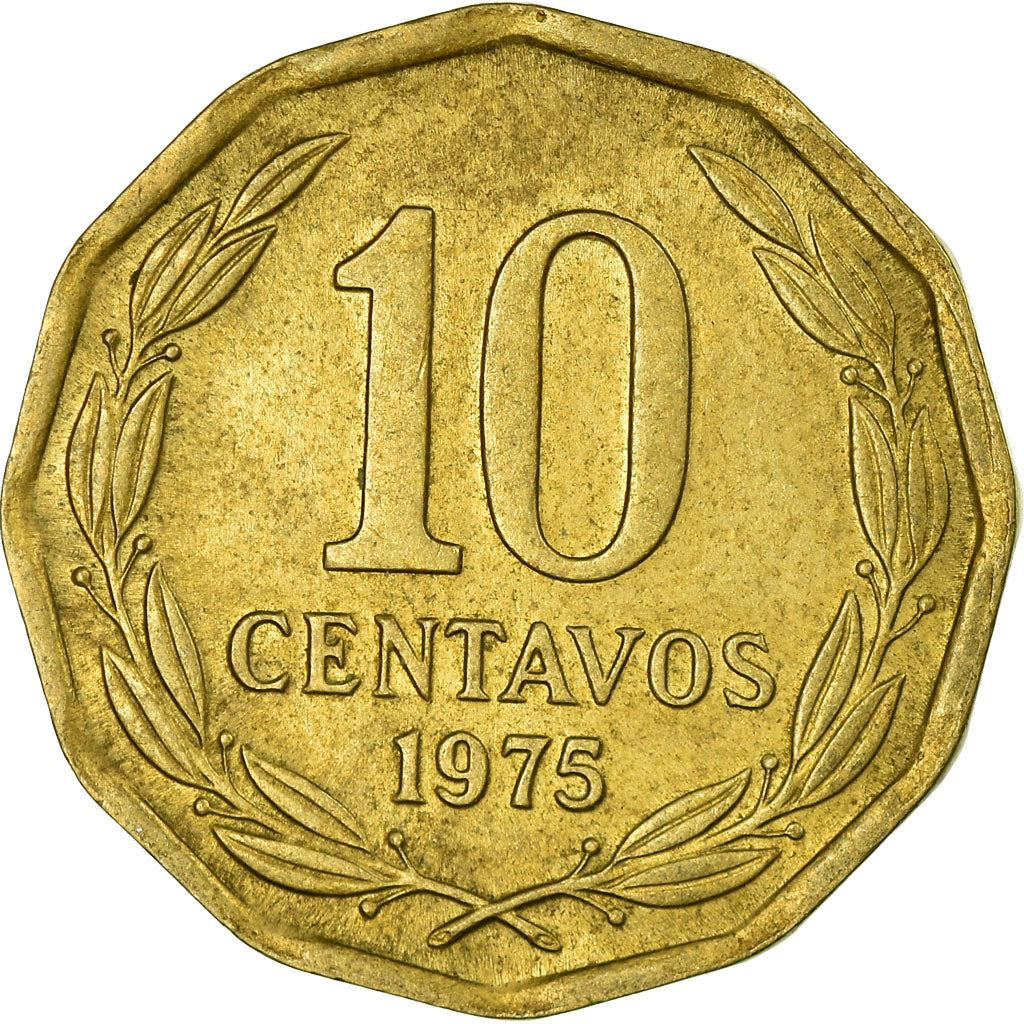 Chile | 10 Centavos Coin | Andean Condor | KM205 | 1975 - 1976