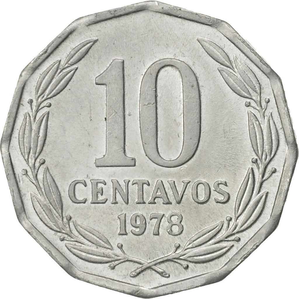 Chile | 10 Centavos Coin | KM205a | 1976 - 1979