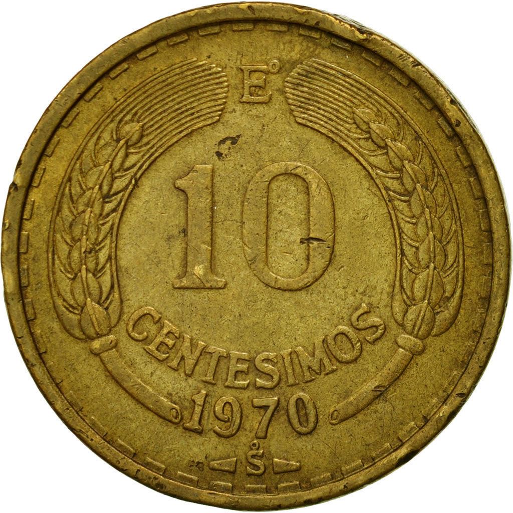 Chile 10 Centesimos | KM191 | 1960 - 1970