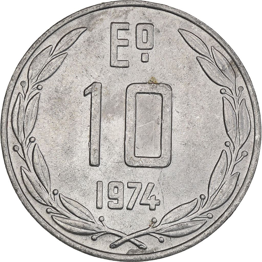 Chile | 10 Escudos | KM200 | 1974