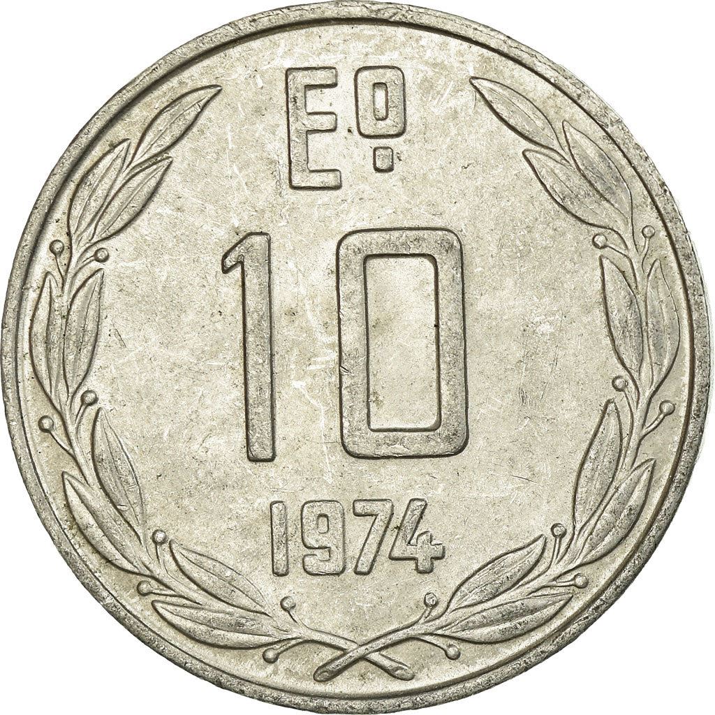 Chile | 10 Escudos | KM200 | 1974