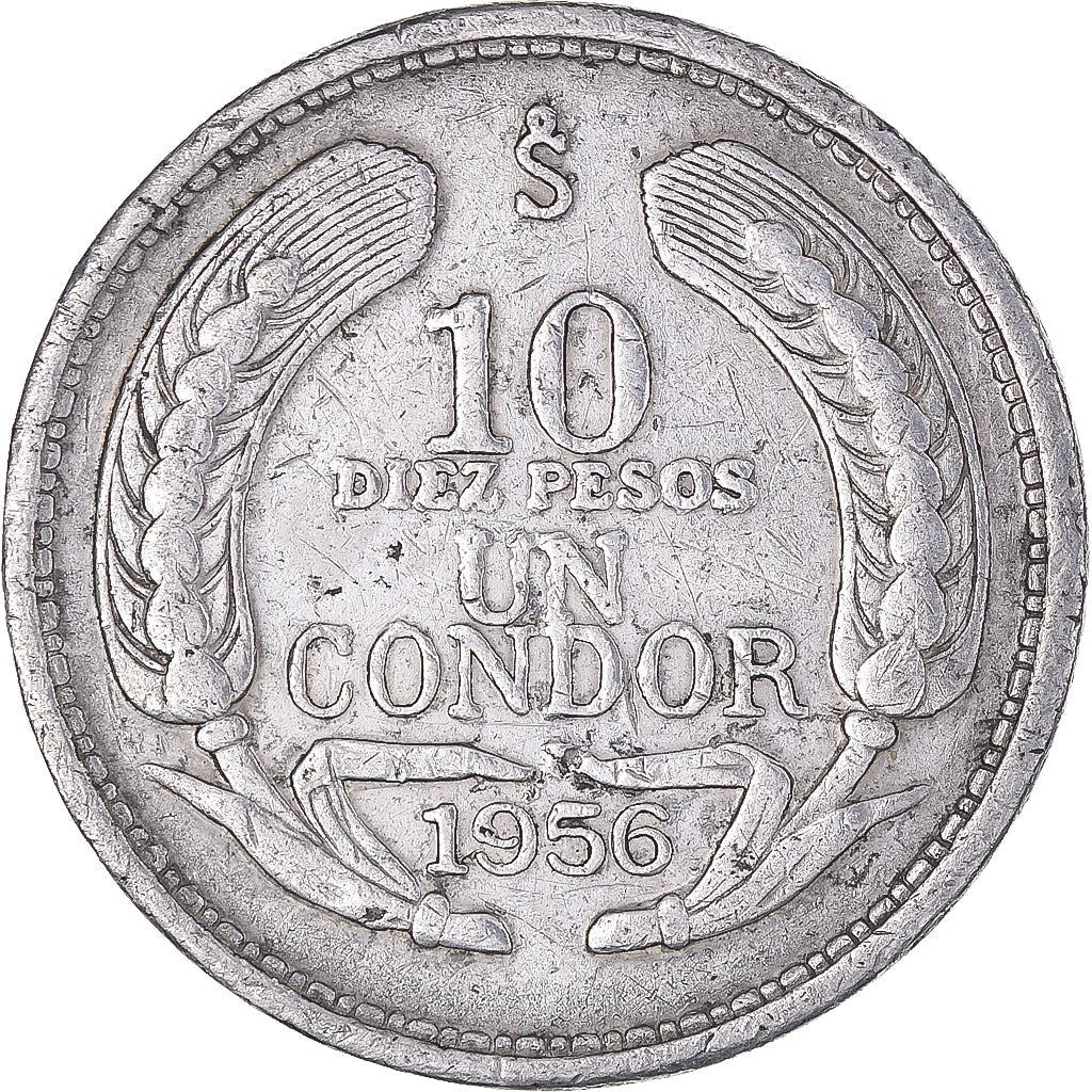 Chile | 10 Pesos / 1 Condor | KM181 | 1956 - 1959