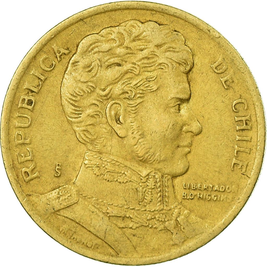 Chile | 10 Pesos Coin | Bernardo O'Higgins | Km:228 | 1990 - 2023