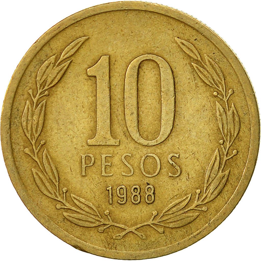 Chile 10 Pesos | KM218 | 1981 - 1990