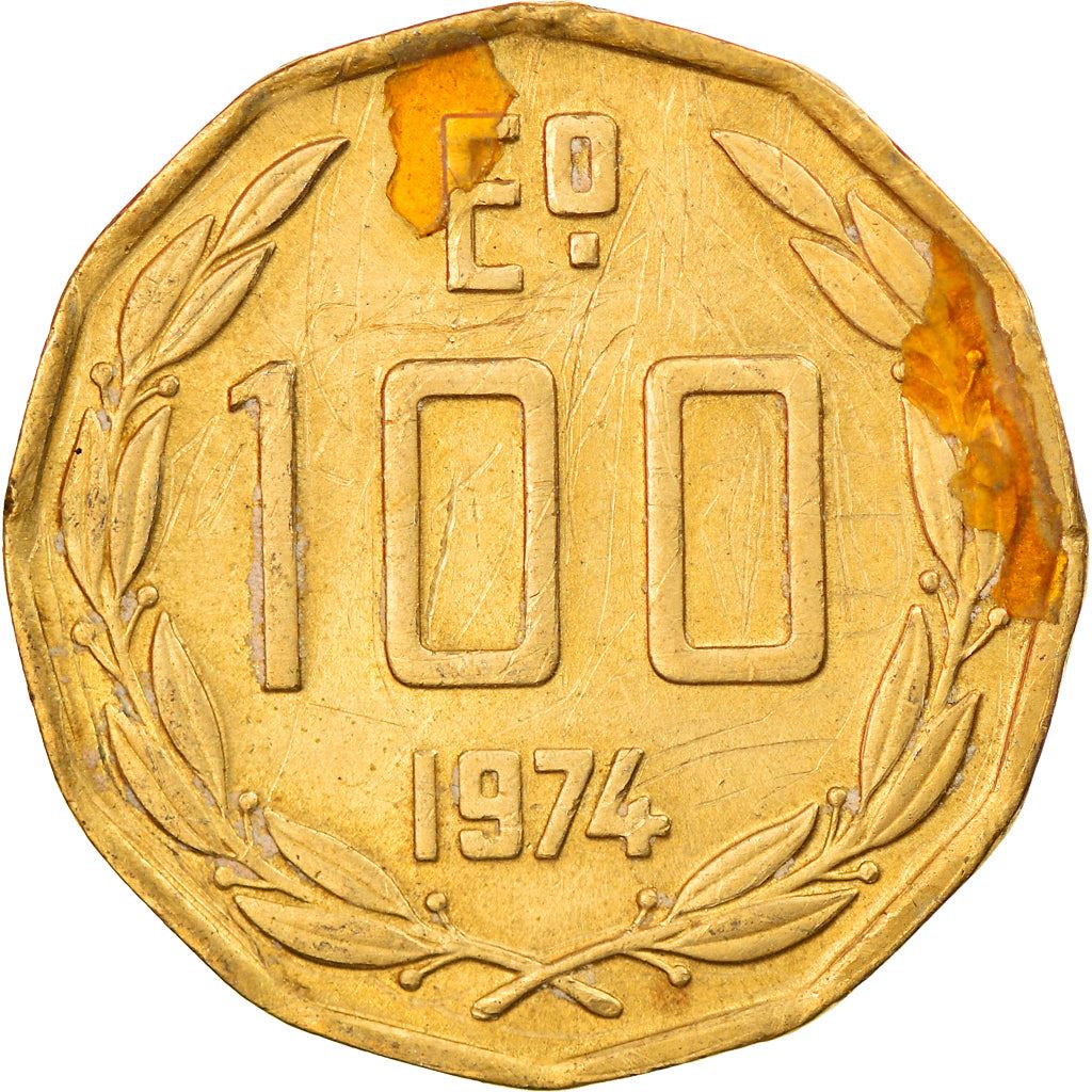 Chile | 100 Escudos | KM202 | 1974 - 1975