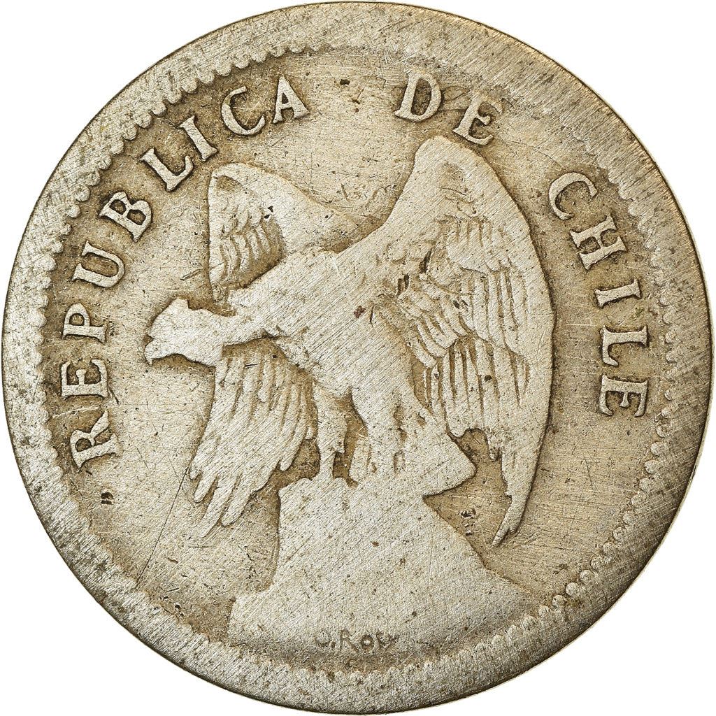 Chile | 20 Centavos Coin | Andean Condor on rock | KM167 | 1919 - 1941