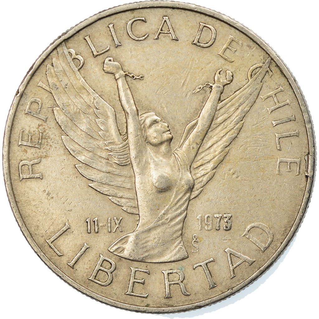 Chile | 5 Pesos Coin | Angel of Liberty | KM209 | 1976 - 1980