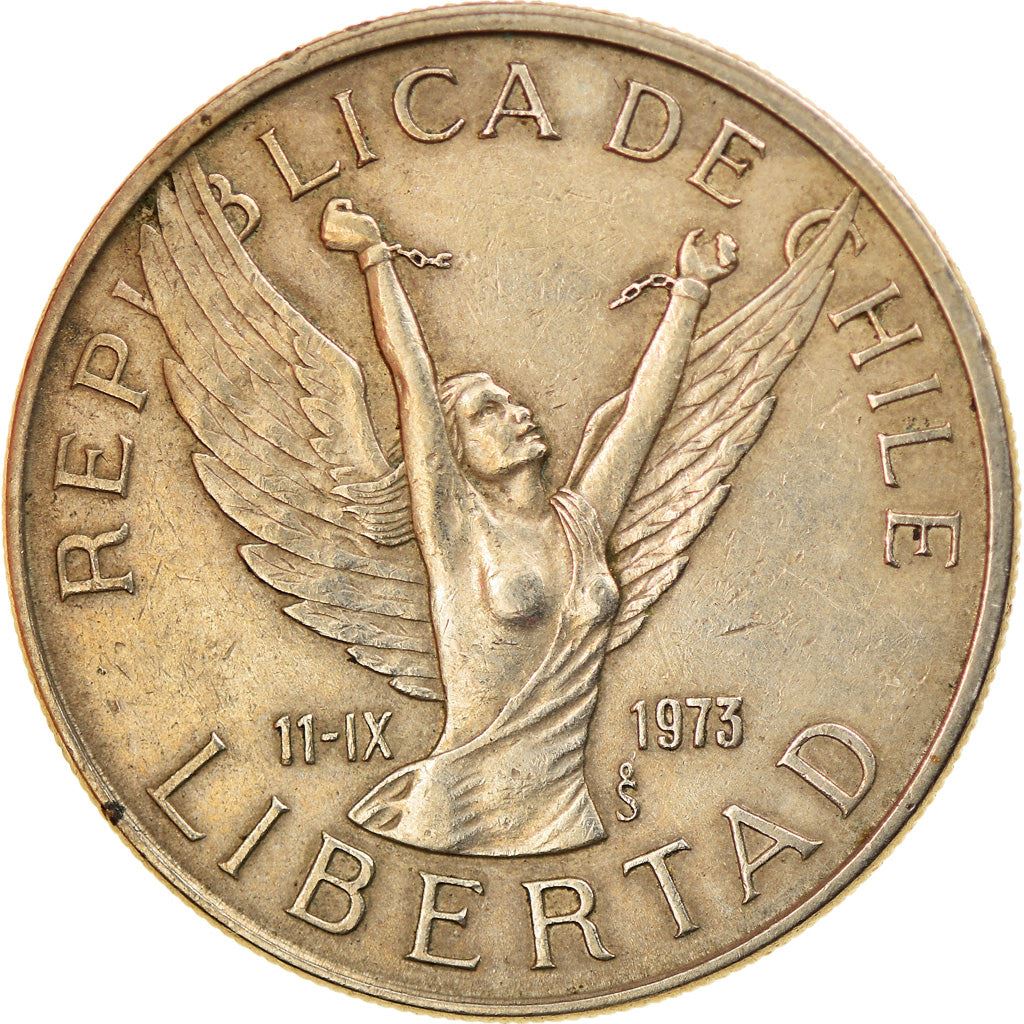 Chile | 5 Pesos Coin | Angel of Liberty | KM209 | 1976 - 1980