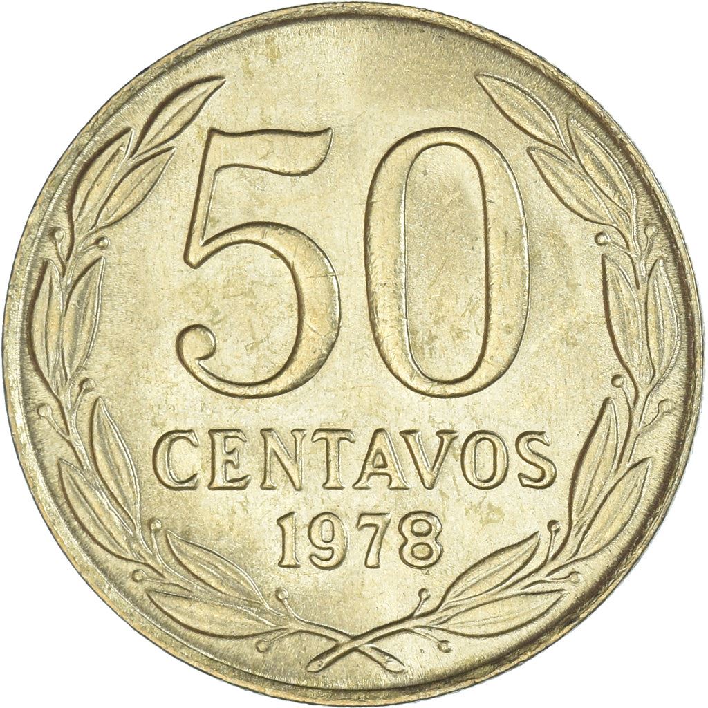 Chile | 50 Centavos Coin | Andean Condor | KM206a | 1978 - 1979