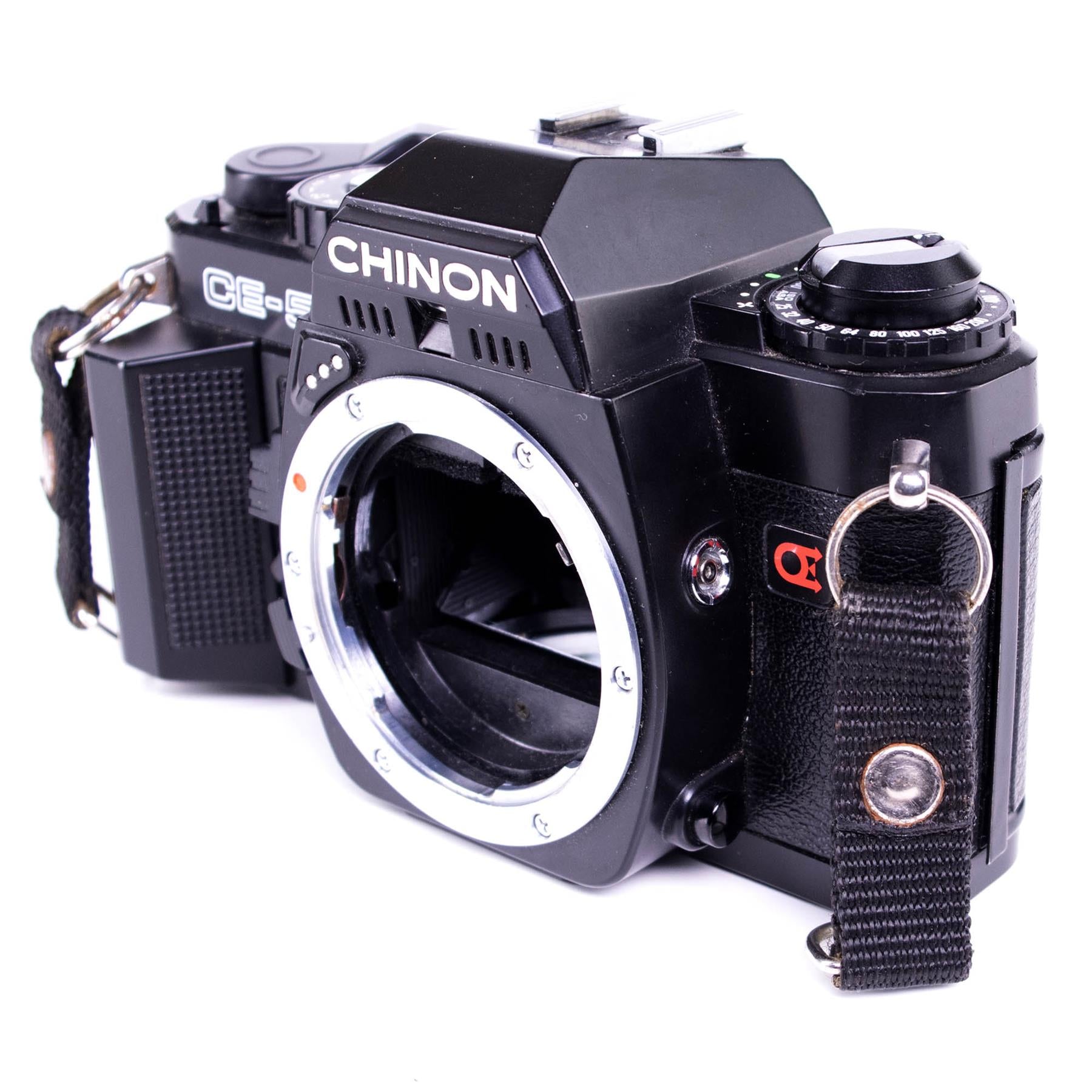 Chinon CE-5 Camera | Auto Chinon 50mm f1.7 lens | K mount | Black | Japan | 1982