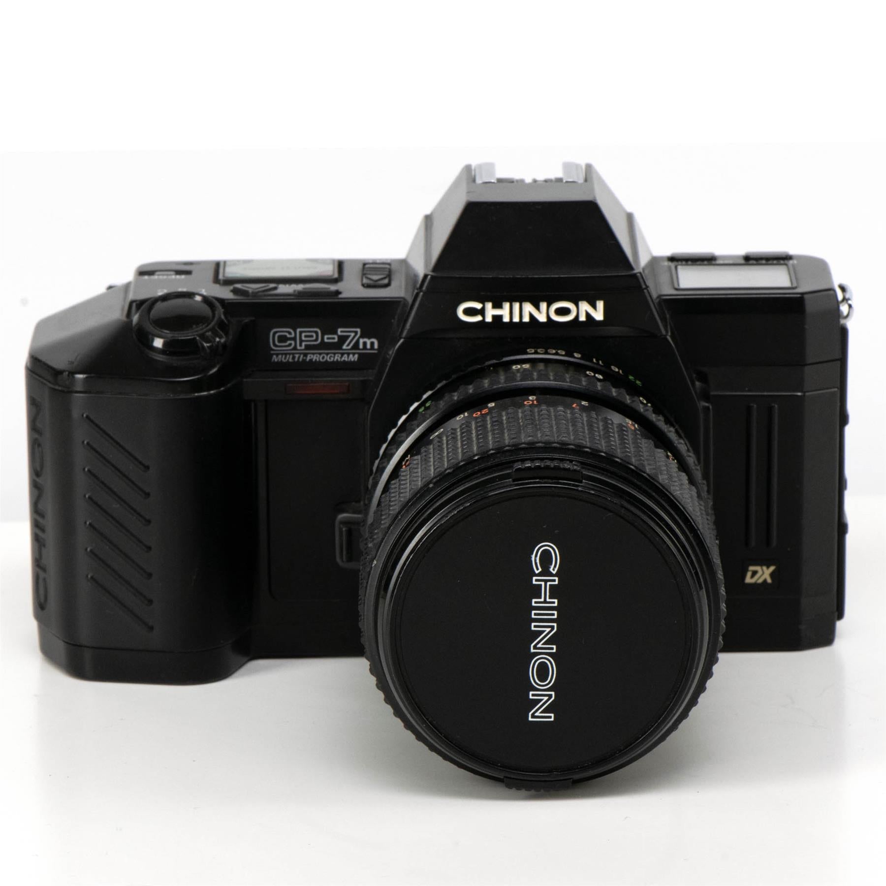 Chinon CP-7m Camera | Auto chinon zoom MC macro 70mm f3,5 | Black | Japan | 1986