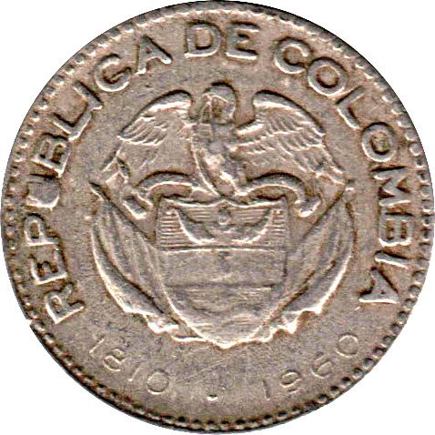 Colombia 10 Centavos Coin | Chief Calarca | 1960