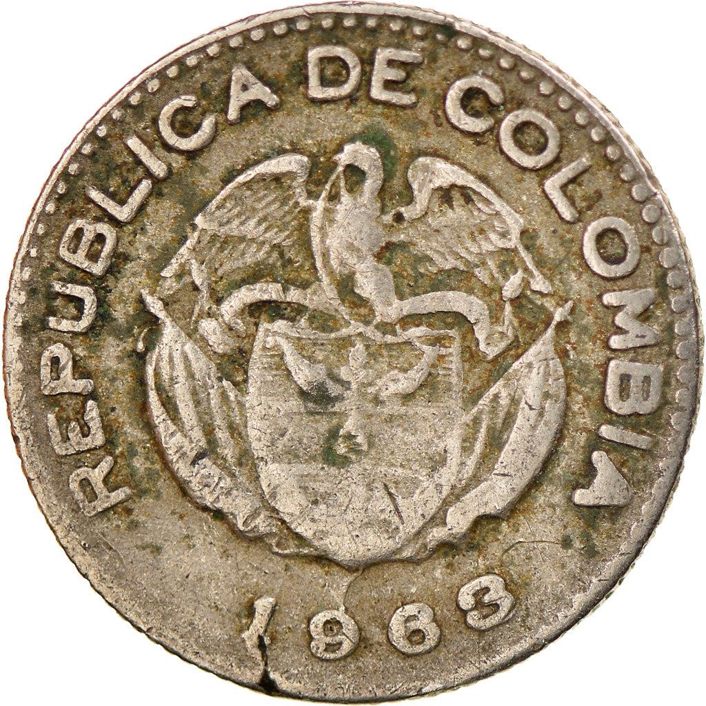 Colombia 10 Centavos Coin | Indio Chief Calarca | 1952 - 1967