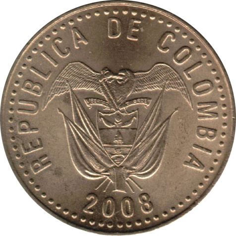 Colombia 100 Pesos | Liberty and Order | Laurel wreath Coin | 1992 - 2012