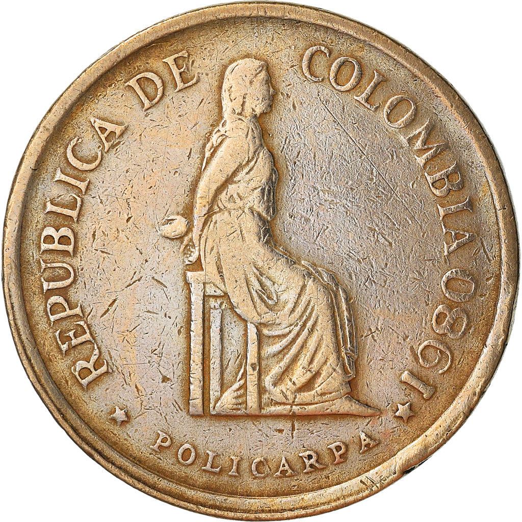 Colombia 2 Pesos | Simón Bolívar | Olives branches Coin | 1977 - 1988