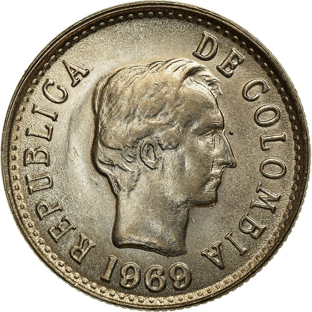 Colombia | 20 Centavos Coin | General Santander | 1967 - 1969