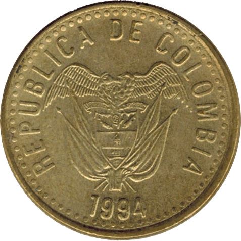 Colombia | 20 Pesos Coin | Libertad Y Orden | 1989 - 2003